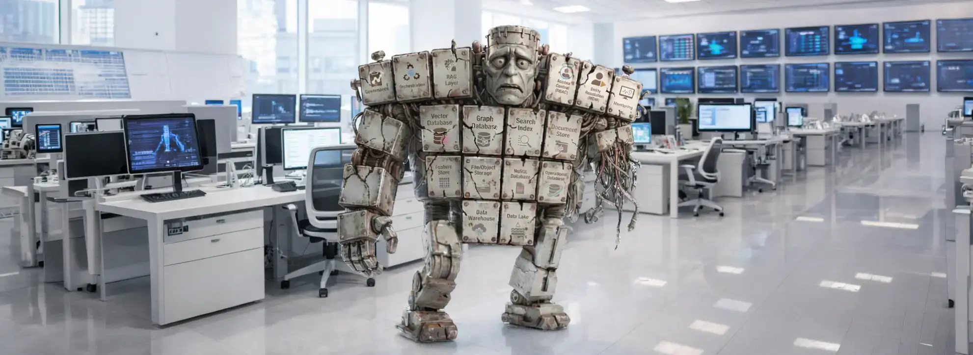 Frankenstack in a modern office